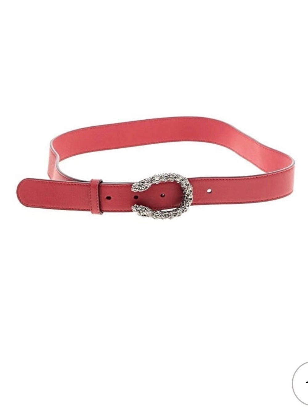 Gucci Dionysus Crystal Tiger Head Buckle red belt  80 32